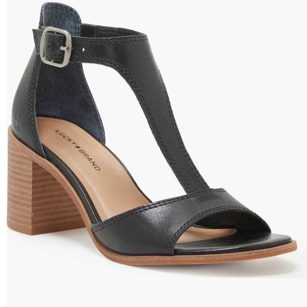 Lucky Brand Black and Tan Women's Heels
